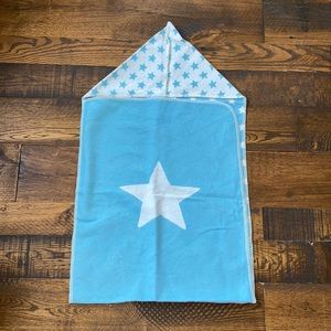 NEW David Fussenegger soft hooded baby blanket